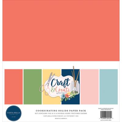 Carta Bella Craft & Create Cardstock - Solids Kit